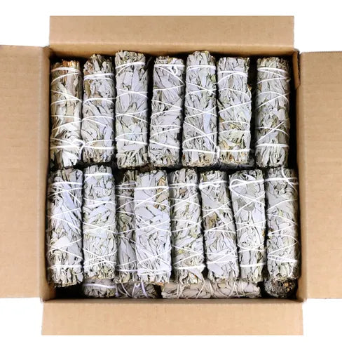Caja de 100 Sahumerios de Salvia Blanca Natural – Mayoreo