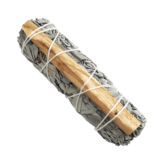 Salvia Blanca con Palo Santo – Limpieza, Protección y Energía Positiva